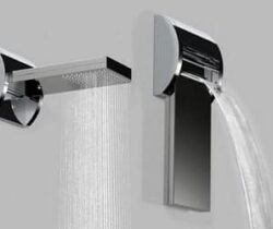rain and waterfall shower head