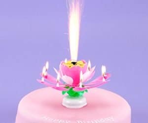 sparkling birthday cake candle