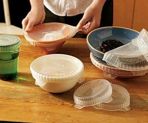 stretchable silicone lids