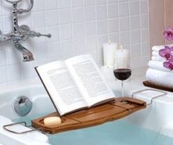 bamboo bathtub caddy