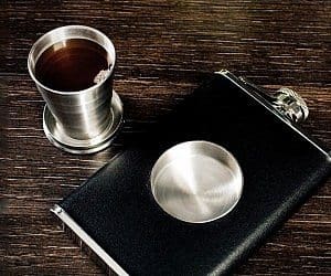 collapsible shot flask