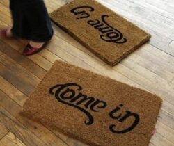 come in go way doormat