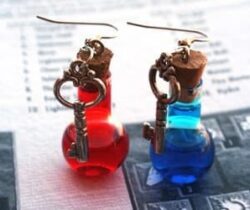 health and mana earrings