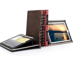 leather book iPad case