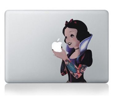 Gothic Snow White Macbook Decal