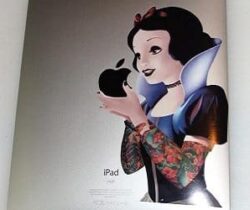 gothic snow white ipad mini decal