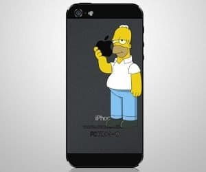 homer simpson iphone decal