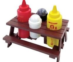 picnic table condiment set