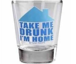 take me drunk shot glass