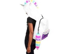 unicorn hoodie backpack