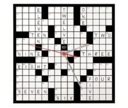 crossword puzzle clock