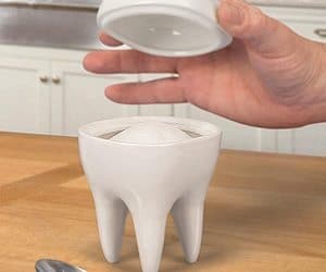 porcelain tooth sugar bowl