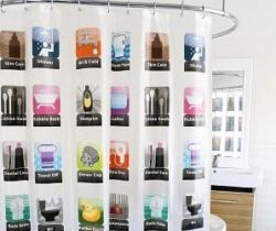 smartphone app shower curtain