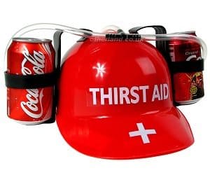 thirst aid drinking hat