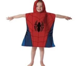 hooded spiderman towel