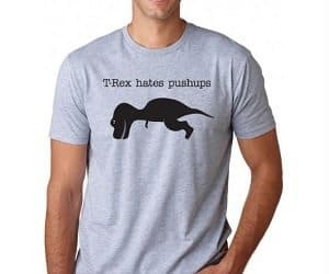 t-rex hates push ups t-shirt