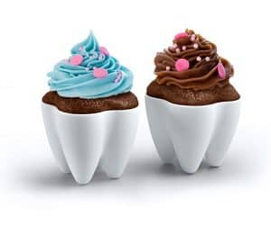 tooth cupcake molds
