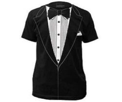 tuxedo t-shirt
