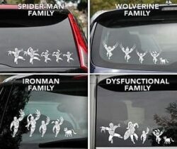 superhero car decals