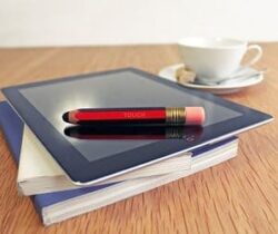 red stylus pencil