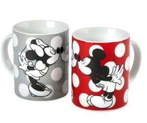Mickey And Minnie Kissing Mugs