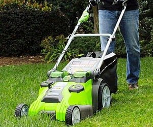 battery powered lawn mower