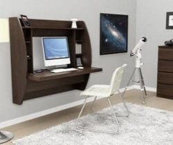 floating desk with storage