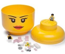 lego girl storage head