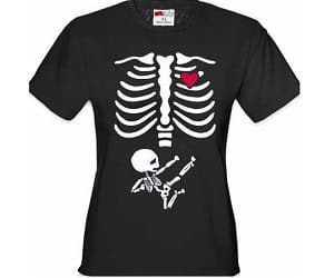 ninja skeleton maternity t-shirt