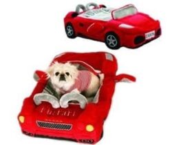 red ferrari pet bed