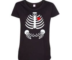 skeleton twins maternity t-shirt