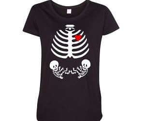 skeleton twins maternity t-shirt