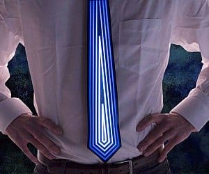 sound activated light up tie
