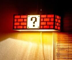 super mario question mark lamp