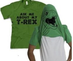 t-rex flip up t-shirt