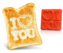 I love you toast stamp