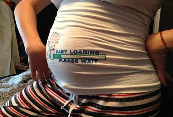 baby loading t-shirt