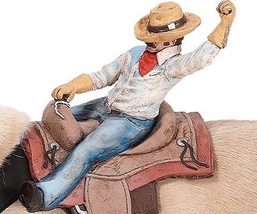 cowboy rider pet costume close
