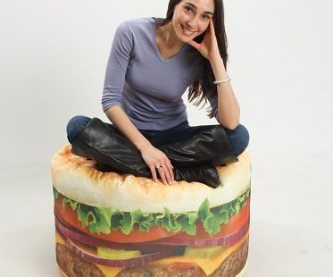 hamburger bean bag chair