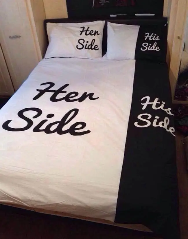 her side his side bedding