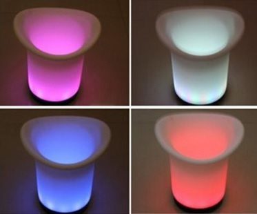 led ice bucket different colors
