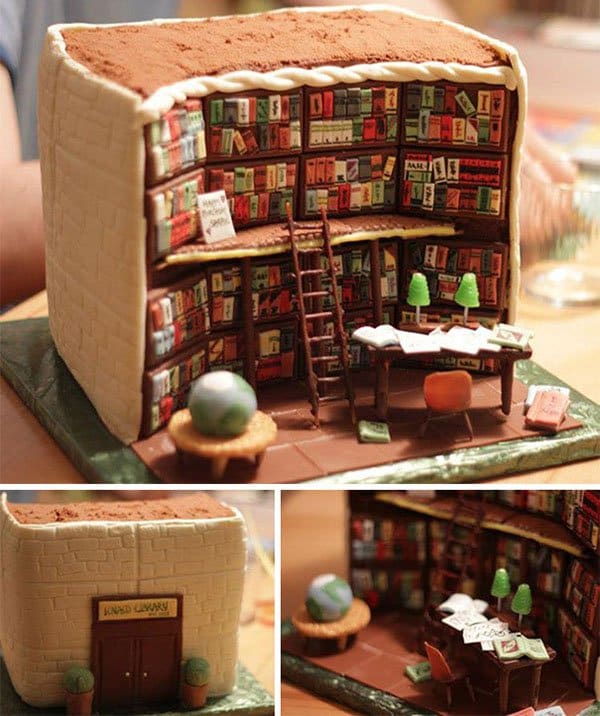 library cake