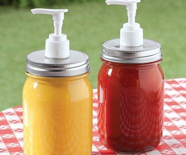 mason jar condiment dispensers