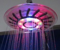 mixed color led shower head