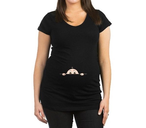 peek-a-boo maternity t-shirt