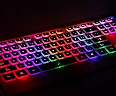 rainbow light up keyboard