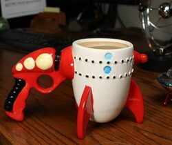 ray gun rocket mug