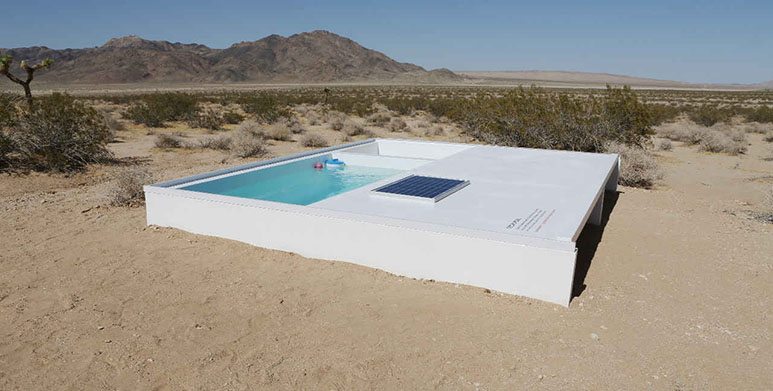 secret swimming pool desert