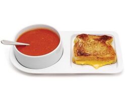 soup bowl and sandwich plate