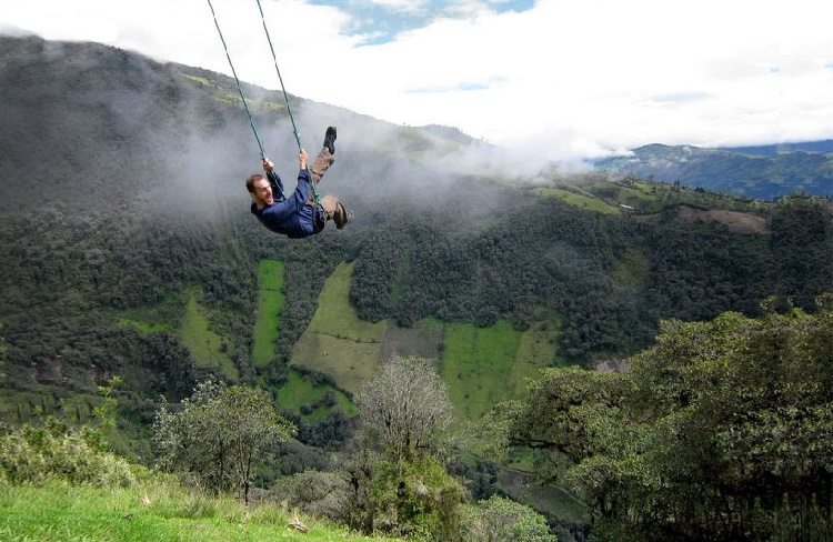 swing top view